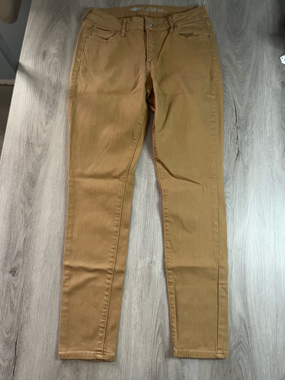 Old Navy Jeans Womens 8 Brown The Rock Star Mid Rise Approximately 28x29